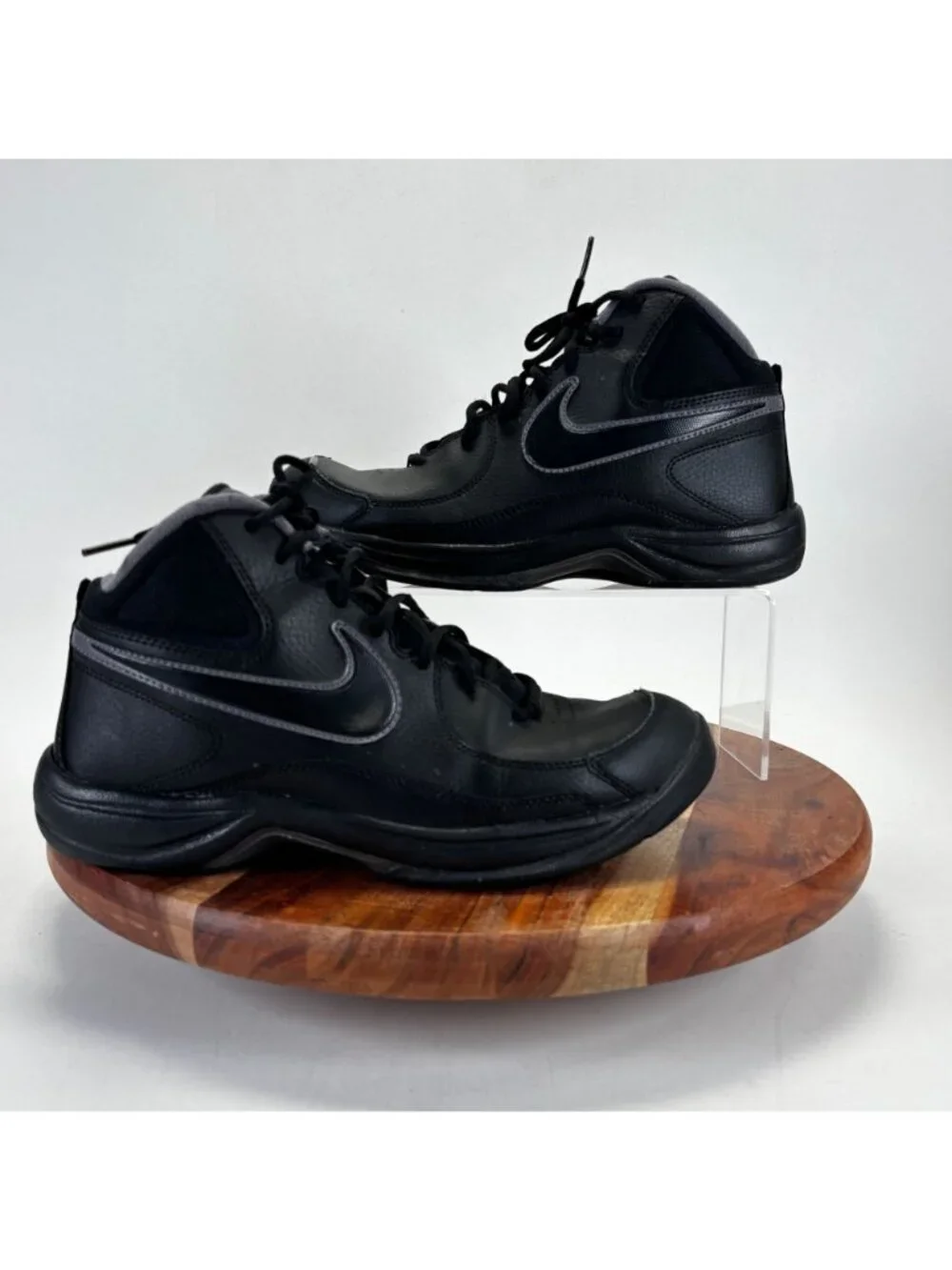 Nike Mens Size 8 The Overplay VII 511372-010 Black Basketball Shoes Sneakers